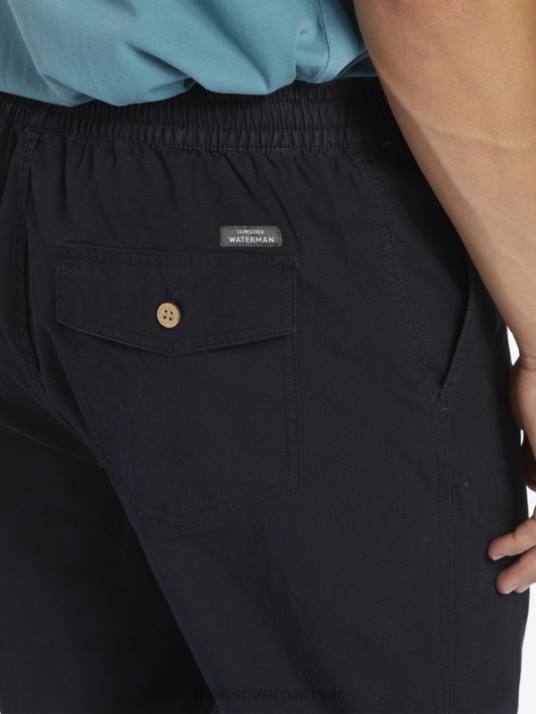 Hommes Quiksilver waterman après pantalon de surf D6PT791 noir