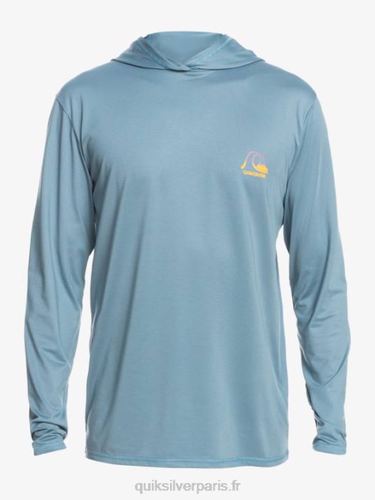 Hommes Quiksilver Dredge T-shirt de surf à manches longues UPF 50 D6PT1834 bruyère bleue provinciale