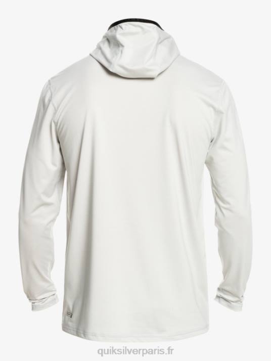 Hommes Quiksilver T-shirt de surf Heritage UPF 50 à manches longues D6PT418 gris violet chiné