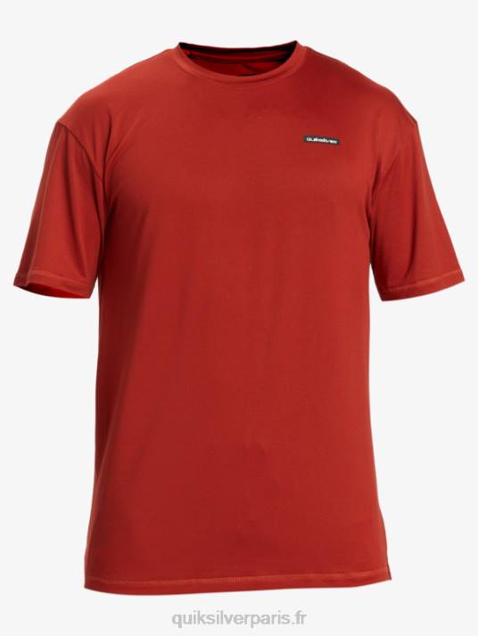 Hommes Quiksilver T-shirt de surf à manches courtes omni session upf 50 D6PT539 ocre rouge