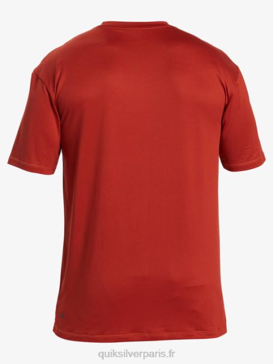 Hommes Quiksilver T-shirt de surf à manches courtes omni session upf 50 D6PT539 ocre rouge