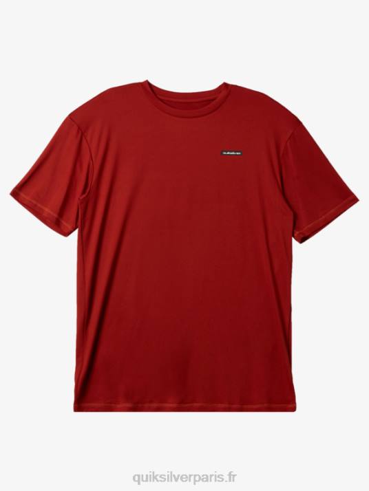 Hommes Quiksilver T-shirt de surf à manches courtes omni session upf 50 D6PT539 ocre rouge
