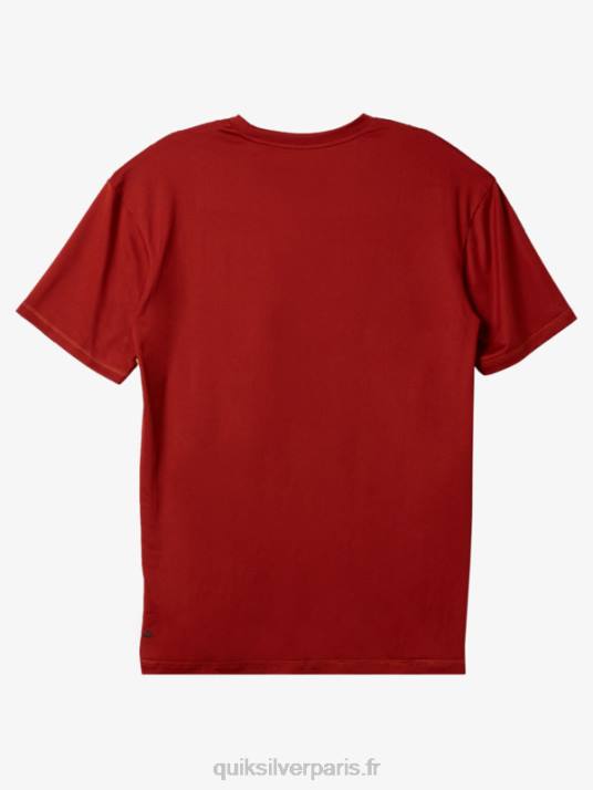 Hommes Quiksilver T-shirt de surf à manches courtes omni session upf 50 D6PT539 ocre rouge