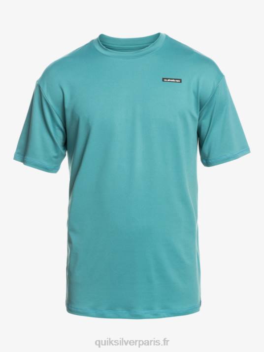 Hommes Quiksilver T-shirt de surf à manches courtes omni session upf 50 D6PT542 bleu de bretagne
