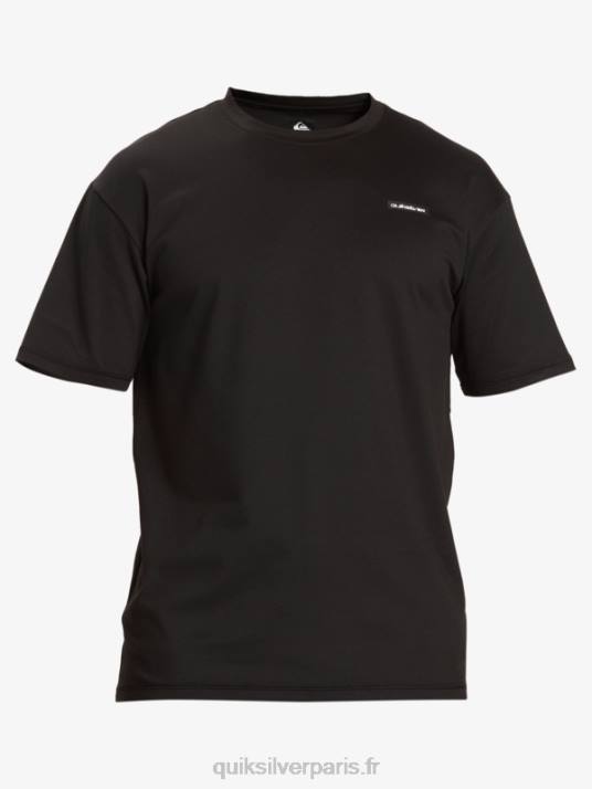 Hommes Quiksilver T-shirt de surf à manches courtes omni session upf 50 D6PT543 noir