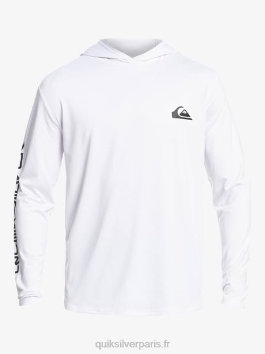 Hommes Quiksilver T-shirt de surf à manches longues omni session upf 50 D6PT769 blanc
