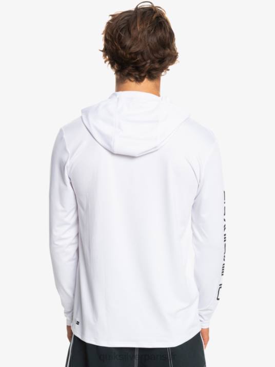 Hommes Quiksilver T-shirt de surf à manches longues omni session upf 50 D6PT769 blanc