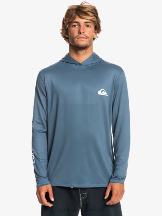 Hommes Quiksilver T-shirt de surf à manches longues omni session upf 50 D6PT770 mer de Béring