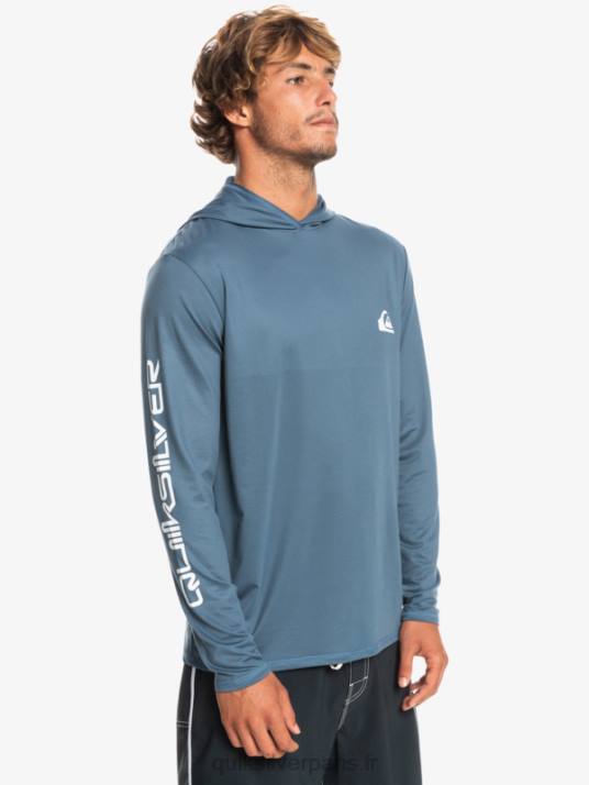 Hommes Quiksilver T-shirt de surf à manches longues omni session upf 50 D6PT770 mer de Béring