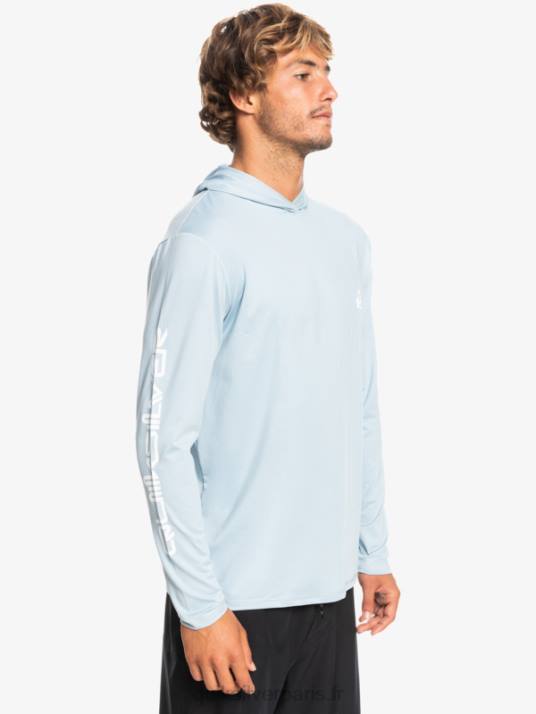 Hommes Quiksilver T-shirt de surf à manches longues omni session upf 50 D6PT771 bleu céleste