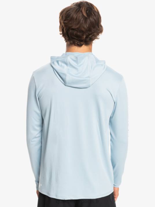 Hommes Quiksilver T-shirt de surf à manches longues omni session upf 50 D6PT771 bleu céleste