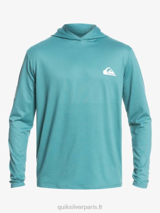 Hommes Quiksilver T-shirt de surf à manches longues omni session upf 50 D6PT772 bleu de bretagne