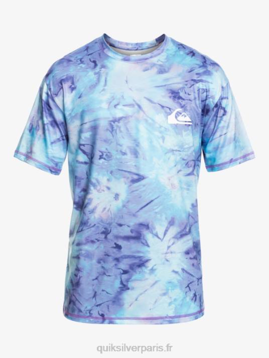 Hommes Quiksilver digital session upf 50 t-shirt de surf à manches courtes D6PT1085 bleu ciel