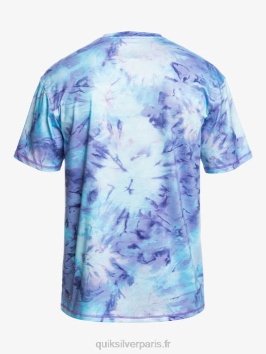Hommes Quiksilver digital session upf 50 t-shirt de surf à manches courtes D6PT1085 bleu ciel