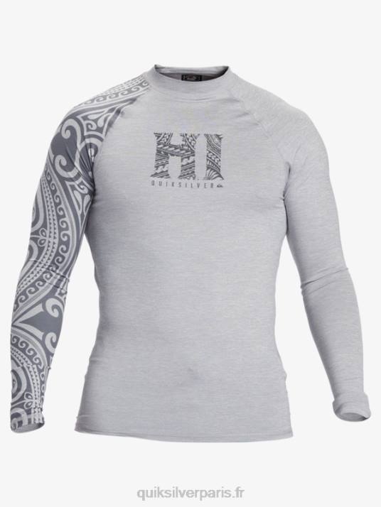 Hommes Quiksilver hawaii big island upf 50 t-shirt de surf à manches longues D6PT922 bruyère