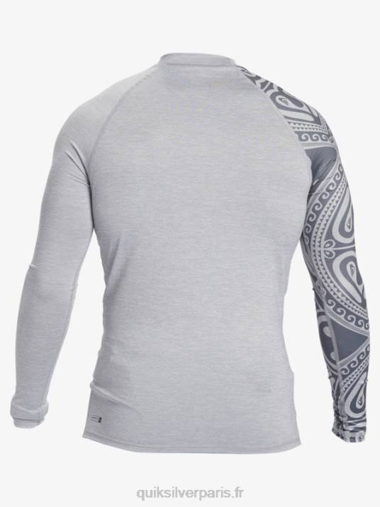 Hommes Quiksilver hawaii big island upf 50 t-shirt de surf à manches longues D6PT922 bruyère