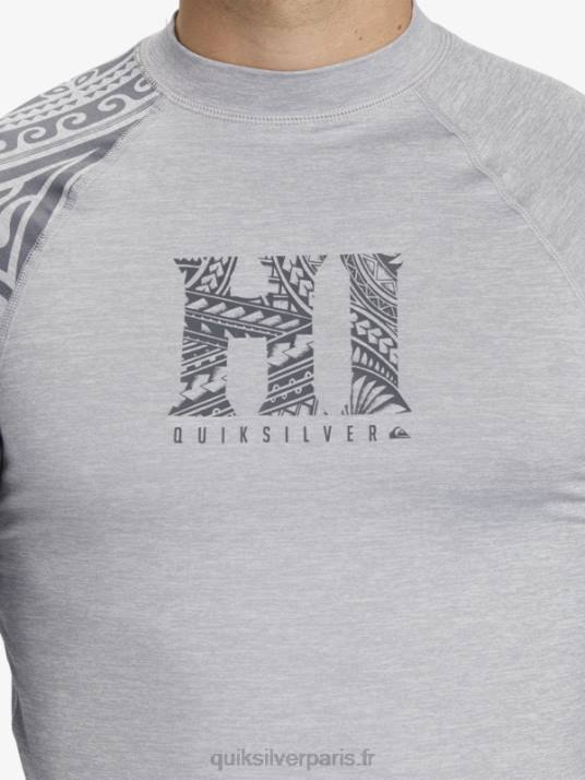 Hommes Quiksilver hawaii big island upf 50 t-shirt de surf à manches longues D6PT922 bruyère