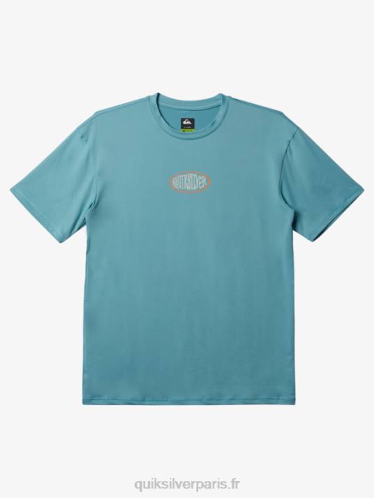 Hommes Quiksilver mix session upf 50 t-shirt de surf à manches courtes D6PT314 camée bleu