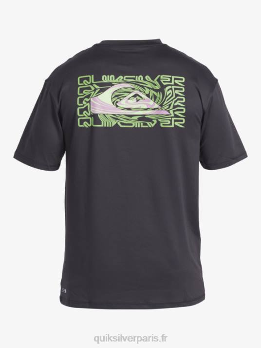 Hommes Quiksilver mix session upf 50 t-shirt de surf à manches courtes D6PT316 macadam