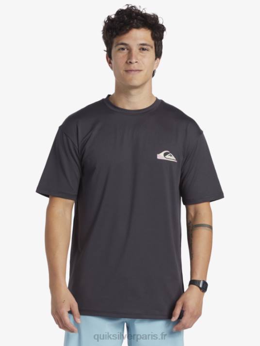 Hommes Quiksilver mix session upf 50 t-shirt de surf à manches courtes D6PT316 macadam