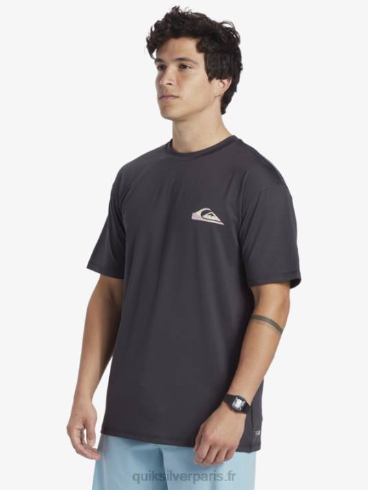 Hommes Quiksilver mix session upf 50 t-shirt de surf à manches courtes D6PT316 macadam