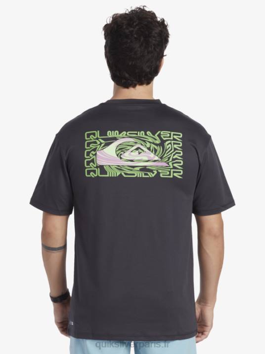 Hommes Quiksilver mix session upf 50 t-shirt de surf à manches courtes D6PT316 macadam