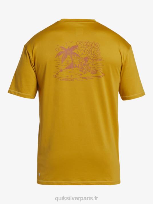 Hommes Quiksilver mix session upf 50 t-shirt de surf à manches courtes D6PT317 blé