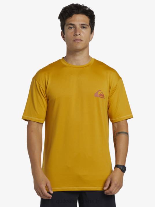 Hommes Quiksilver mix session upf 50 t-shirt de surf à manches courtes D6PT317 blé