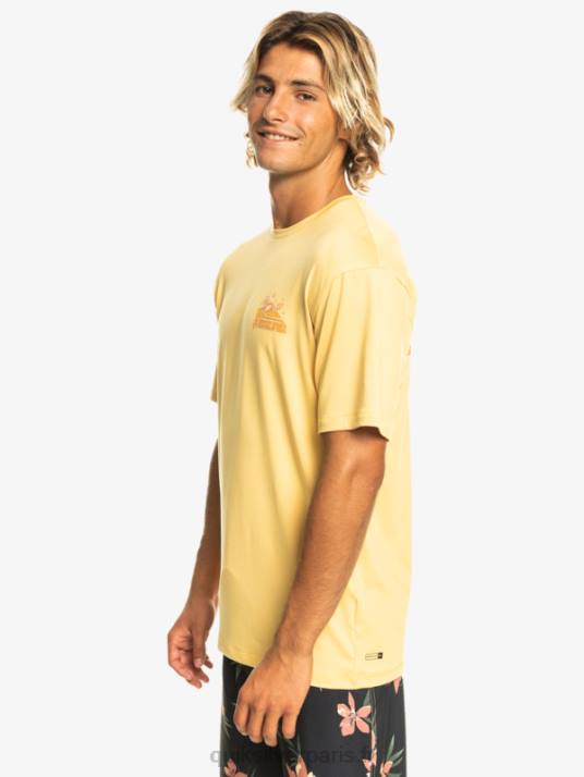 Hommes Quiksilver mix session upf 50 t-shirt de surf à manches courtes D6PT317 blé