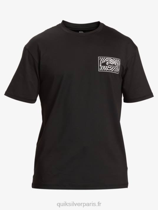 Hommes Quiksilver mix session upf 50 t-shirt de surf à manches courtes D6PT318 noir
