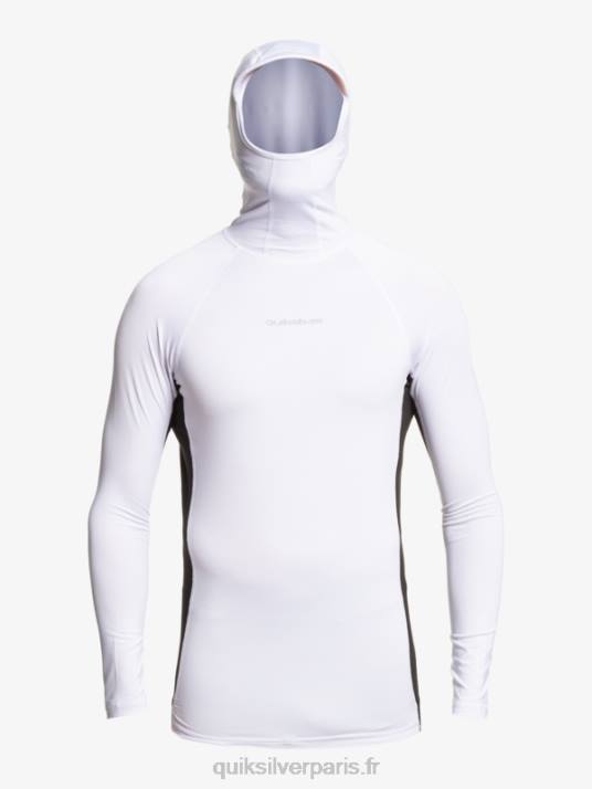 Hommes Quiksilver rashguard à manches longues storm tripper D6PT1837 blanc