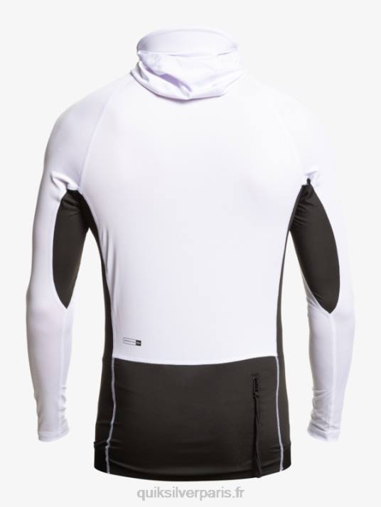 Hommes Quiksilver rashguard à manches longues storm tripper D6PT1837 blanc