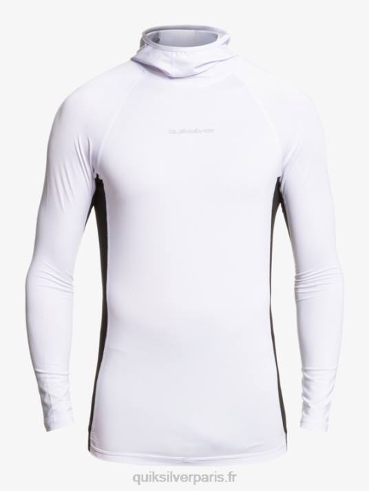 Hommes Quiksilver rashguard à manches longues storm tripper D6PT1837 blanc