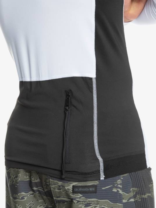 Hommes Quiksilver rashguard à manches longues storm tripper D6PT1837 blanc