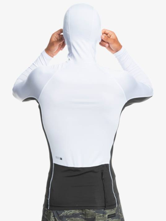Hommes Quiksilver rashguard à manches longues storm tripper D6PT1837 blanc