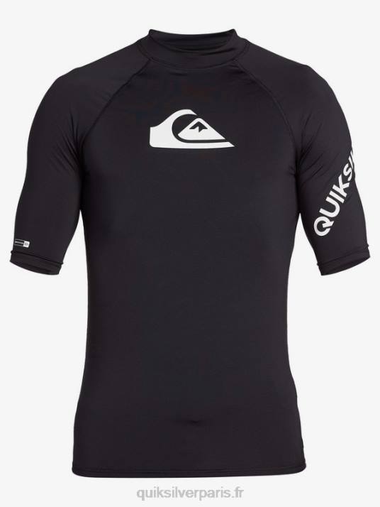 Hommes Quiksilver rashguard upf 50 à manches courtes de tous les temps D6PT1261 noir