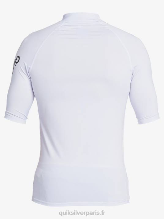 Hommes Quiksilver rashguard upf 50 à manches courtes de tous les temps D6PT1262 blanc