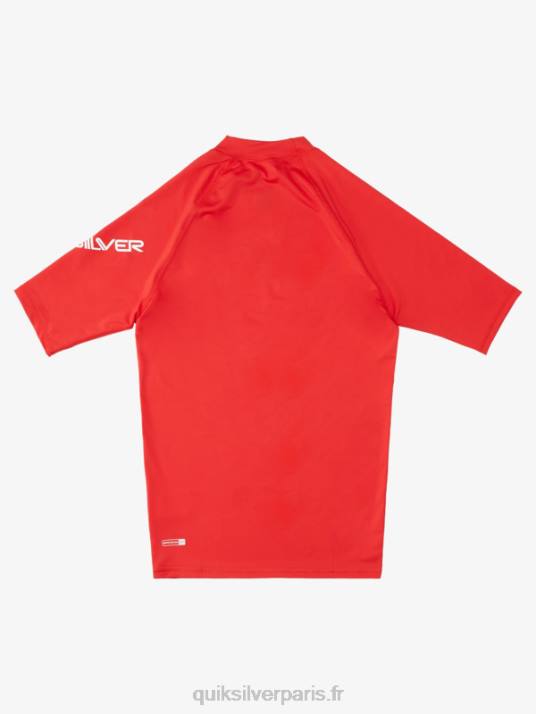 Hommes Quiksilver rashguard upf 50 à manches courtes de tous les temps D6PT1266 rouge vif