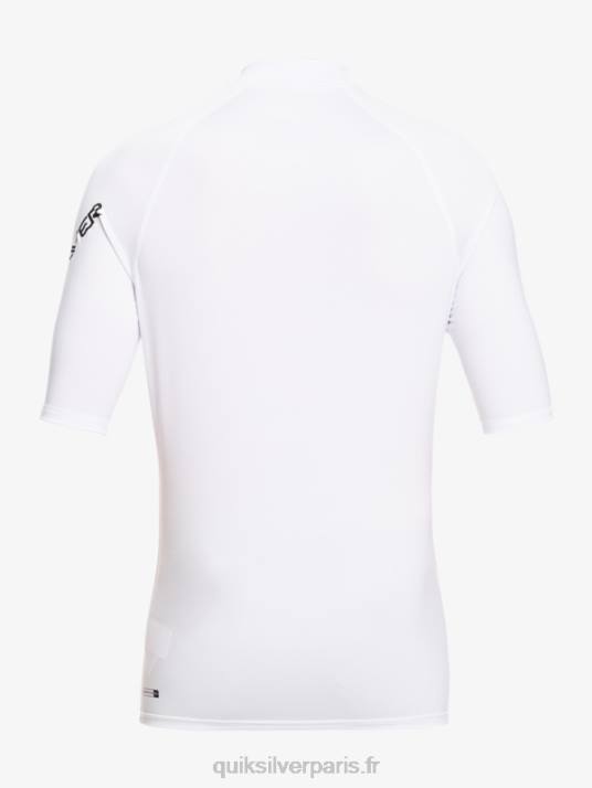 Hommes Quiksilver rashguard upf 50 à manches courtes de tous les temps D6PT810 blanc