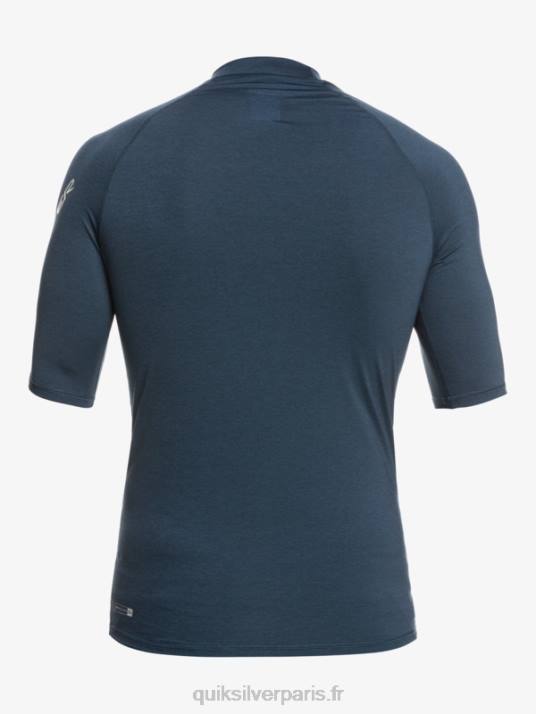 Hommes Quiksilver rashguard upf 50 à manches courtes de tous les temps D6PT812 blazer bleu marine chiné