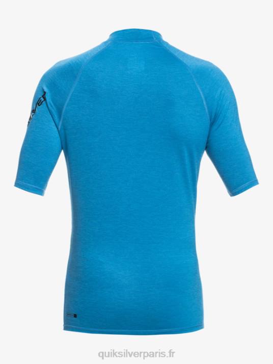 Hommes Quiksilver rashguard upf 50 à manches courtes de tous les temps D6PT816 bruyère bleue de Vallarta