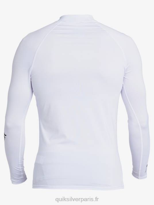 Hommes Quiksilver rashguard upf 50 à manches longues de tous les temps D6PT1429 blanc