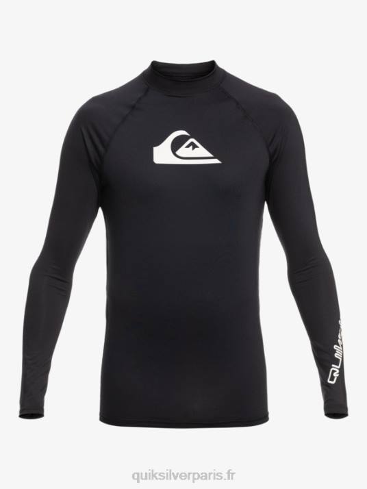 Hommes Quiksilver rashguard upf 50 à manches longues de tous les temps D6PT817 noir