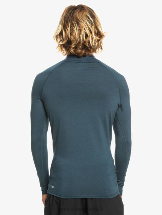 Hommes Quiksilver rashguard upf 50 à manches longues de tous les temps D6PT820 blazer bleu marine chiné