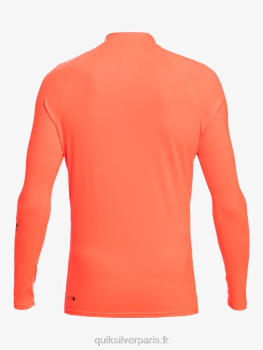 Hommes Quiksilver rashguard upf 50 à manches longues de tous les temps D6PT821 corail de feu