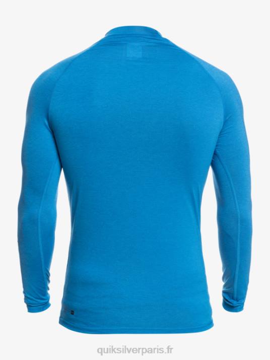 Hommes Quiksilver rashguard upf 50 à manches longues de tous les temps D6PT822 tuba bleu chiné