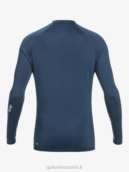 Hommes Quiksilver rashguard upf 50 à manches longues de tous les temps D6PT853 insigne bleu