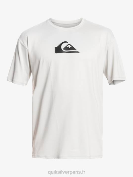Hommes Quiksilver t-shirt de surf à manches courtes UPF 50 Solid Streak D6PT884 gris violet