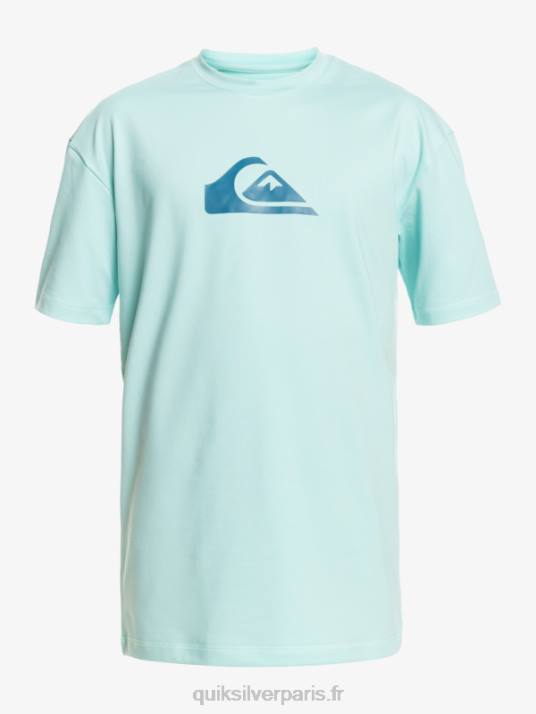 Hommes Quiksilver t-shirt de surf à manches courtes UPF 50 Solid Streak D6PT889 ange bleu