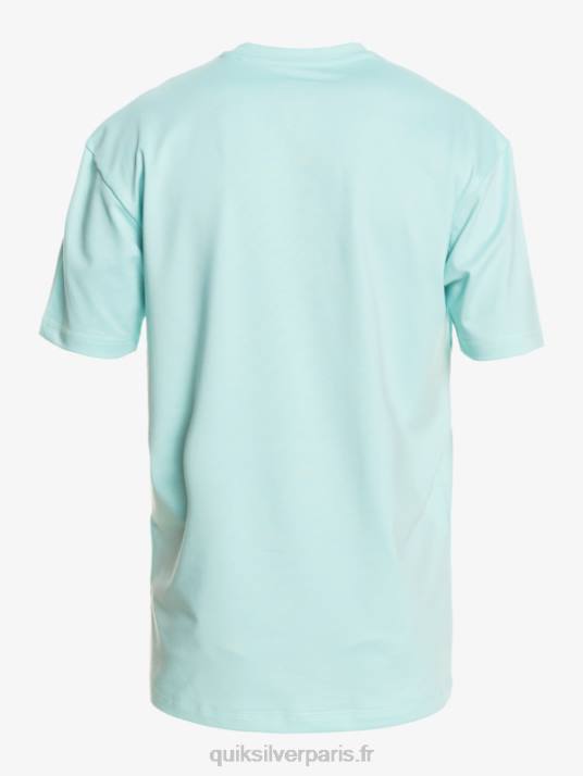 Hommes Quiksilver t-shirt de surf à manches courtes UPF 50 Solid Streak D6PT889 ange bleu